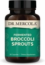 Dr. Mercola Sprouts de brocoli fermentés organiques - Fournit de super antioxydants - Supports Processus de désintoxication - Brocolis entiers organiques - Non-OGM, sans gluten et sans soja - 30 capsules (30 portions)