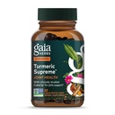 Gaia Herbs Turmeric Supreme Joint Health - Supplément de soutien conjoint - avec Quercetin, poivre noir, boswellie, racine de gingembre, curcuminoïdes, et plus - 60 Phytocapsules liquides (15 jours d'approvisionnement)