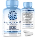MaxLife Naturals Neuro NACET N-acétyl L-Cysteine – 60 Capsules, 20x Plus Biodisponible Supplément NAC Glycine N-acétyl Cysteine Ethyl Ester avec Sélénium, 10x Gultathion Boost pour le cerveau et le soutien pulmonaire