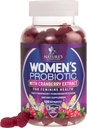 Probiotiques pour les femmes Gommies avec canneberge - 6 souches Premium pour l'équilibre PH, la santé digestive, le soutien vaginal et immunitaire, 3 milliards CFU, Gommy probiotique pour les femmes pour la santé féminine - 120 Gommies