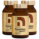 Fucoidan Powered with AHCC® Brown Seaweed Immunity Supplement with High Purity Organic Mekabu Mozuku Agaricus 3 Bouteilles - 480 Capsules végétales Fabriqué au Japon