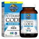 Garden of Life Code Vitamine Raw One pour les hommes, une fois par jour multivitamine, 75 capsules, une par jour hommes vitamines plus fruits, légumes et probiotiques pour les hommes santé, multivitamines végétariennes