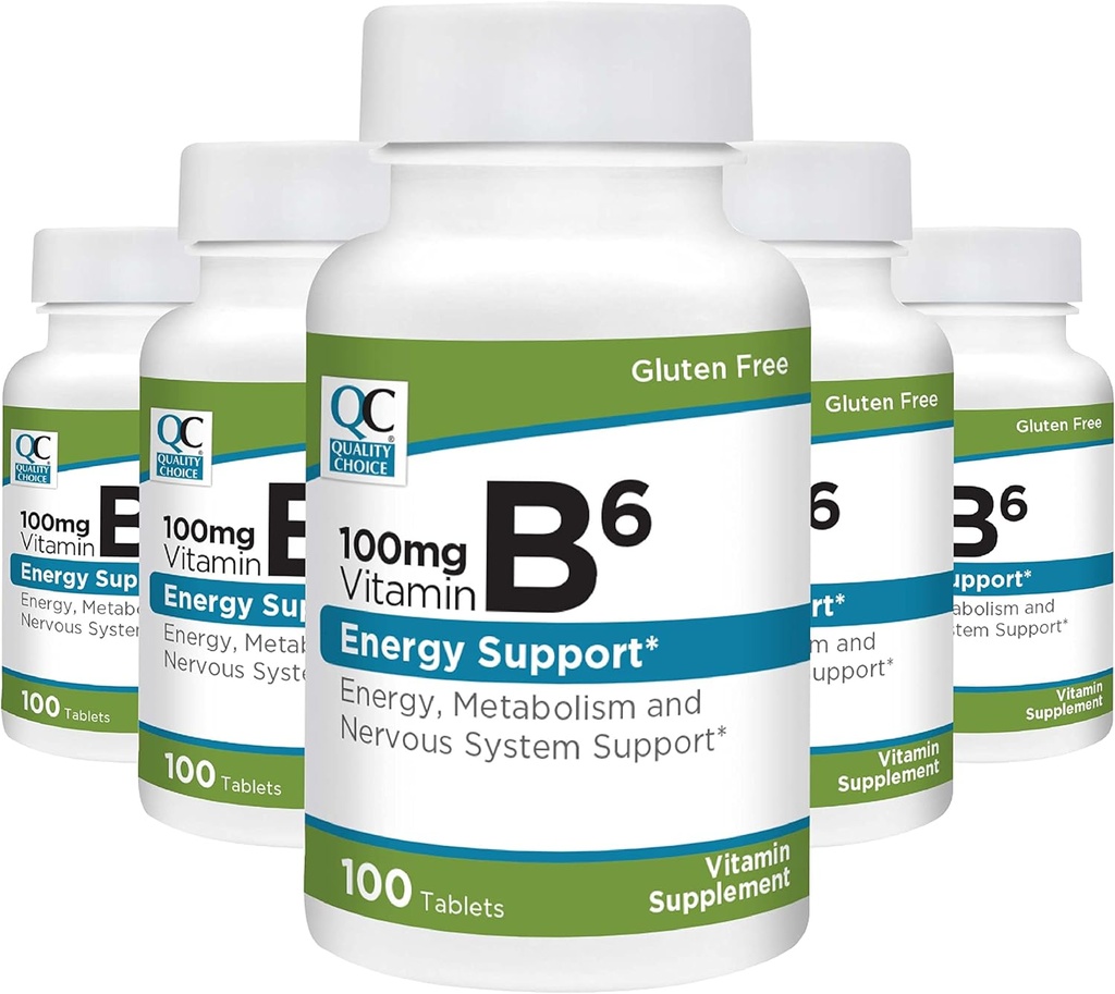 Choix de qualité Vitamine B6 100 mg Comprimés (paquet de 5)