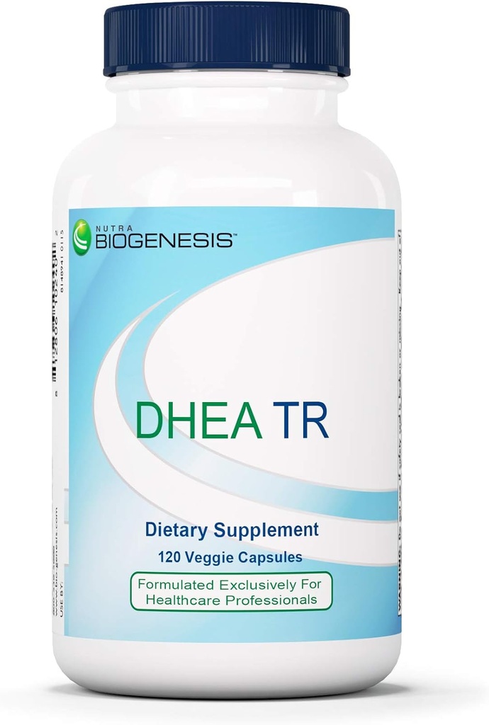 Nutra BioGenesis DHEA TR - DHEA pour l'équilibre endocrinien, l'anti-âge et la santé cardiaque - 10 mg, 120 capsules