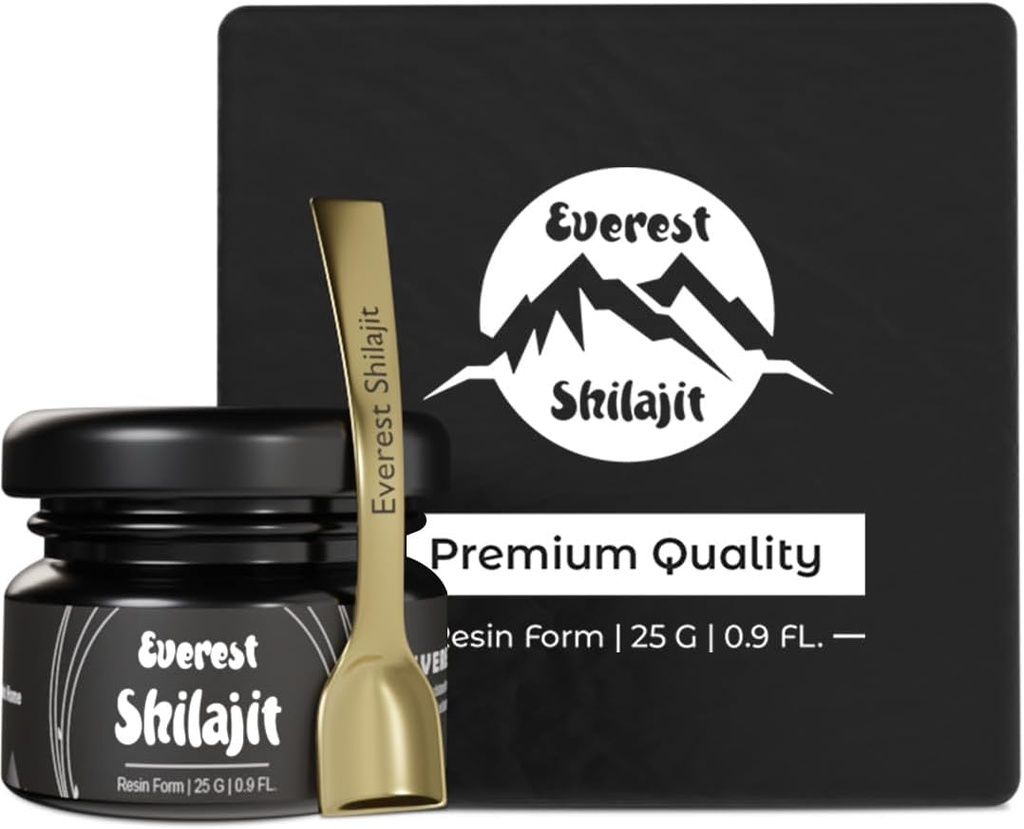 Pure Shilajit Resin Grade d'or de haute puissance pour les hommes et les femmes $ 85+ Trace Minerals Shilajit $ Népal's Shilajit avec l'acide fulvic naturel 75% & Trace Minerals avec des rapports de tests de laboratoire $ 50 Servitures, 25 GM