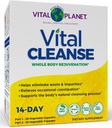 Planète Vital - Nettoyer Vital avec le chardon de lait, Magnésium, Cape Aloe et Herbes, Supplément naturel pour la constipation occasionnelle et l'élimination saine, 2-Part - 14 Day Kit, 56 Capsules