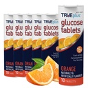 TRUEplus comprimés de glucose, saveur orange - 6X 10ct tubes
