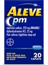 Aleve Pain Relief and Nighttime Sleep Aid Caplets de sodium Naproxen ‐ 20 Compte