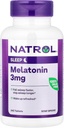 Natrol Mélatonine vous aide à tomber Asleep Faster Stay Asleep Faster Absorption 100 Végétarien 3mg, (Tablettes), 240 Compte