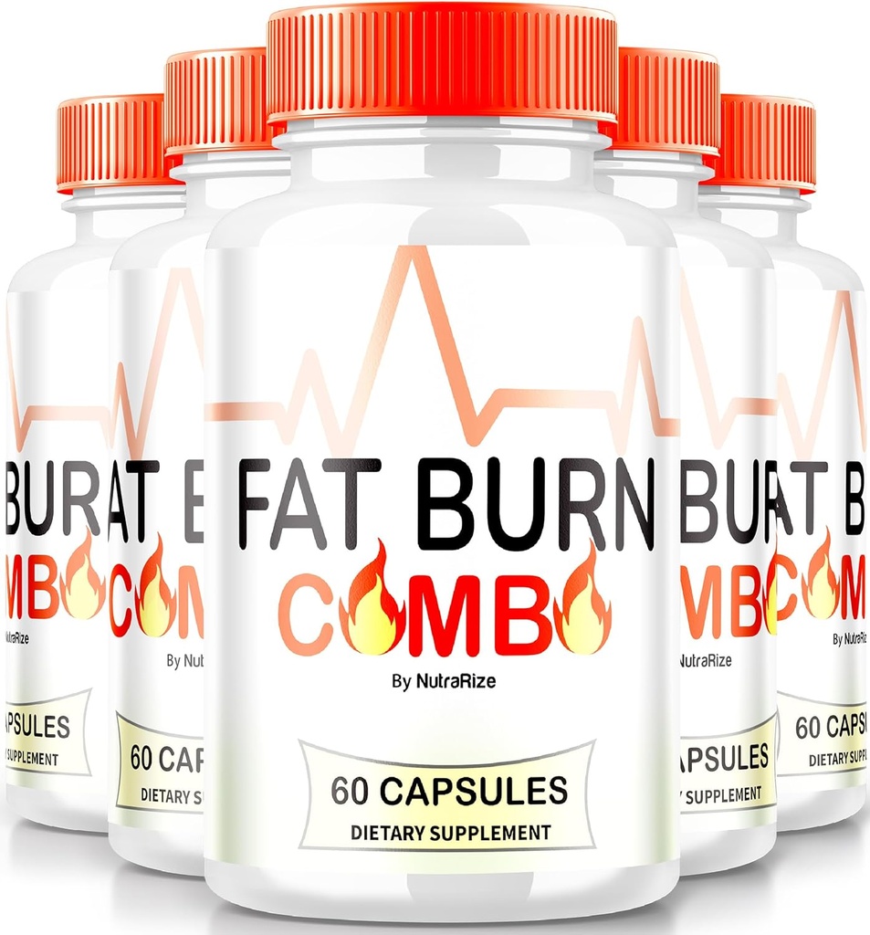 (5 Pack) Fat Burn Capsules Combo, FatBurn Combo Keto Formule, tout naturel supplément de perte de poids pour atteindre corps sain, pilules de fitness Keto, Avis officiels (300 Capsules)