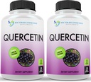 DOCTEUR COMPLÉMENTS RECOMMANDÉS Quercetin 1000mg par portion - Supplément vitaminique (Vegan) (120 Capsules de Veggie, boîte de 2)