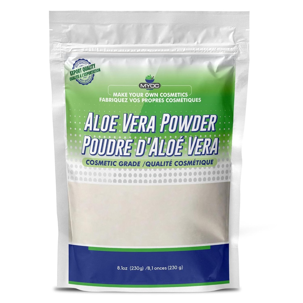 Aloe Vera en poudre Utilisation biologique pour soins de la peau et des cheveux - 230 grammes (8,01 Oz)