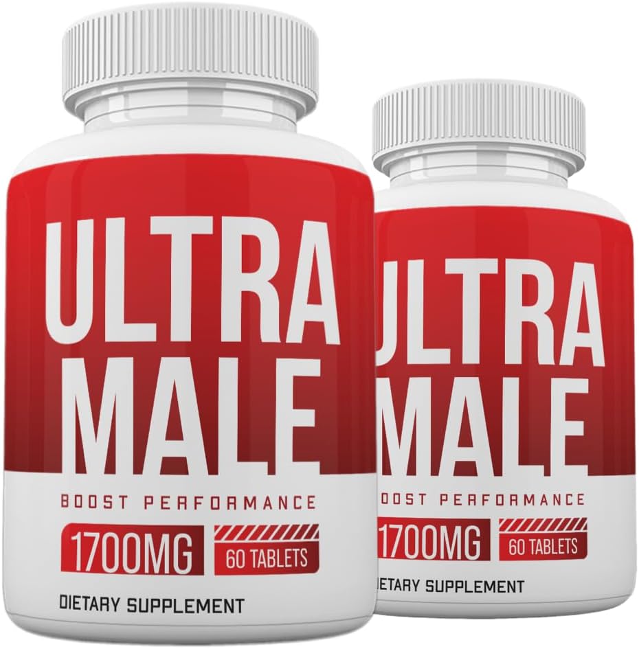 (2 Pack) Ultra Male Pills, Power Ultra Male Supplement Advanced Formula, 120 Count