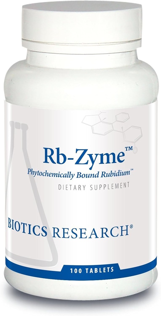 Biotics Research Rb Zyme Whole Food Rubidium Source, Ultra Trace Mineral, Glandular Health. 100 Tablets