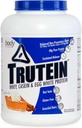 Nutrition du corps Trutein Poudre à haute teneur en protéines : 45 % Whey, 45 % Caséine, 10 % Blanc d'oeuf, Sans gluten, Faible teneur en sodium, Poudre de protéines de fer à l'herbe, Supplément de gymnastique et petit déjeuner Shake, Pie de citrouille, 4lb