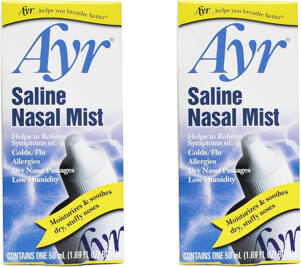 AYR Saline Nasal Mist, 1.69 Fl Oz (Pack of 2)