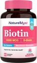 Biotine 10000 mcg, Haute puissance, biologiquement actif, huile de coco pressée à froid pour absorption maximale, sans gélatine, cheveux, ongles, peau, 60 softgels végétariens