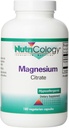 Nutricologie Magnésium Citrate Dietary Supplement - Bone & Stress Support, Bien Absorbé, Hypoallergénique, Capsules végétariennes, Sans gluten - 180 Compte