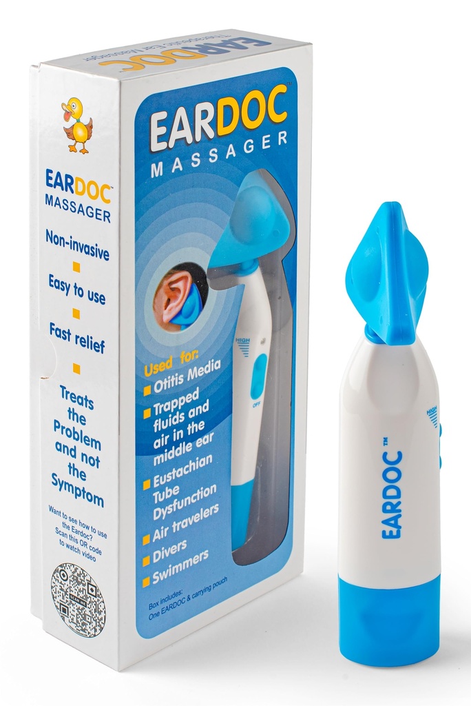 Eardoc - Dispositif de décompression de l'oreille, traitement de l'infection de l'oreille pour les adultes, soulagement de la douleur de l'oreille, Eustachi Ear unclogger, Popper de l'oreille, Eustachian Tube unclogger, Meilleur soulagement de l'acouphène, produit de soins de l'oreille.