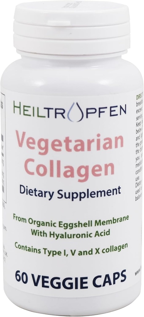Heiltropfen Collagen Caps végétariens de type 1, 5 et 10 Colagène biologique avec acide hyaluronique 60 capsules