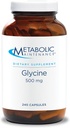 Glycine d'entretien métabolique - Supplément de soutien du foie - Suppléments de Glycine pour le soutien du cerveau, la détox et la santé articulaire - Supplément acide amino pur 500mg (240 capsules)