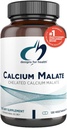 Designs for Health Calcium Malate - 500mg Calcium Malate Chelate + Vitamin D (D3) Bone Support Supplement for Women + Men - Non-GMO (120 Capsules)
