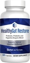 HealthyGutSupport+ - Gut Health and Immunity Support with Prebiotics, Probiotics and Digestive Enzymes for Digestion and Absorption - 60 gélules pour la santé de l'estomac