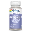 SOLARAY Sulfate de glucosamine 1500mg, supplément de soutien conjoint sain, tissu conjonctif puissant et formule de santé conjointe avec curcuma et boswellie, garantie de remboursement de 60 jours, 30 Serv, 60 VegCaps