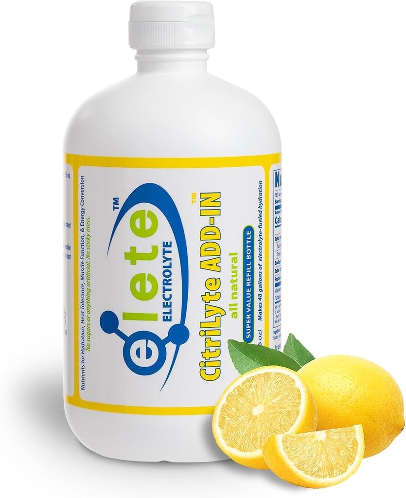 elete CitriLyte Electrolyte Add-in gouttes d'hydratation de sodium Magnésium Potassium Trace Minéraux.