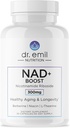 DR. EMIL NUTRIITION NAD+ Boost - Supplément Riboside de Nicotinamide pour la longévité, le vieillissement en santé et la régénération cellulaire - Supplément NAD avec Berberine, L-Theanine et Niacine - 30 jours d'approvisionnement