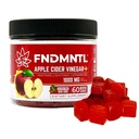 FNDMNTL Pomme de cidre de pomme Gommies de vinaigre de cidre de pomme, shitake, vitamine B12, 1000 mg, 60 Nombre, sans gluten, végétalien et non-OGM