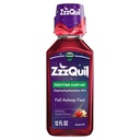 ZzzQuil, liquide d'aide au sommeil nocturne, 50 mg de Diphenhydramine HCl, marque d'aide au sommeil no 1, assommeil d'automne rapide, formation non gazeuse, cerise de vanille calmante, 12 FL OZ