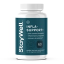 Infla-Support Plus- 750mg Mélange de supplément à base de plantes avec extrait de Curcumine et Ashwagadha, Shatavari, Kavach, Fenugreek, Pippali, Guduchi, Shilajit, Goshura et Sunthi 60ct