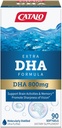 Formule extra DHA de CATALO, 800mg DHA par service, softgels d'huile de poisson de l'océan avec saveur de citron naturel, distillation moléculaire avancée, facile à avaler, pas de couleurs artificielles et conservateurs – 90 Softgels