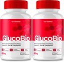 GlucoBio Capsules, Supplément officiel de soutien GlucoBio Pills - Ingrédients de force maximale, GlucoBio Capsules de santé et bien-être, Gluco Bio Capsules Avis (2 Pack)