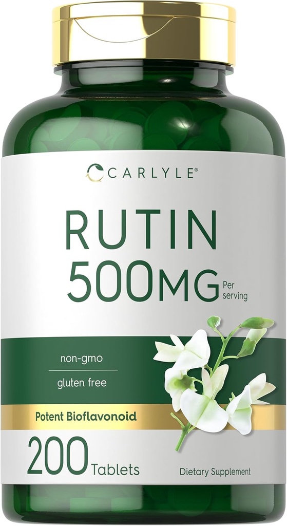Carlyle Rutin Supplément 500mg.200 comprimés Végétarien, non-OGM, sans gluten