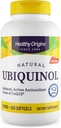 Origines saines Ubiquinol (forme active de CoQ10), 50 mg - Suppléments Ubiquinol pour la santé cardiaque et le soutien antioxydant - Supplément sans gluten et sans OGM - 150 Softgels