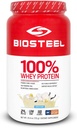 BIOSTEEL 100% supplément de poudre de protéines de lactosérum, sans hormones rBGH et sans OGM après l'entraînement, Vanille, 25 portions