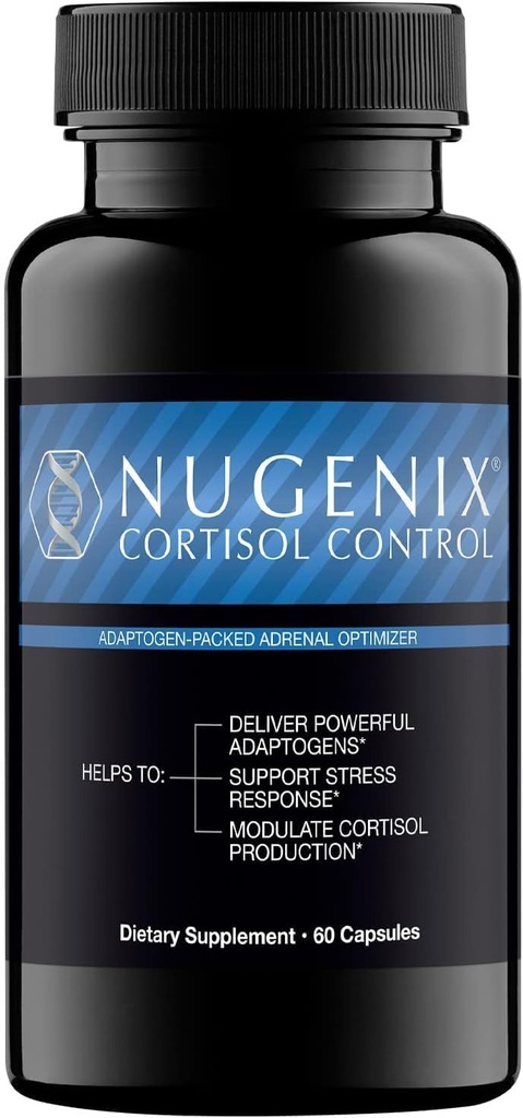 Nugenix Cortisol Control - Cortisol Manager et supplément de soutien pour hommes, 60 capsules