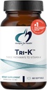 Conceptions pour la santé TRI-K - Trois formes de vitamine K + GG, supplément de puissance élevée - 2000mcg Vitamine K1, 500mcg K2 MK-4 - Non-OGM + sans gluten (60 Softgels)