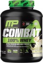 MusclePharm Combat 100% poudre de protéines de lactosérum, saveur de lait de banane, récupération rapide et gain musculaire avec l'isolat de protéines de lactosérum, poudre de protéines haute pour les femmes et les hommes, sans gluten, 5 lb, 70 portions