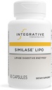 Thérapeutique intégrative Similase Lipo - Supplément de digestion pour le soutien quotidien enzymatique* - Supplément gastro-intestinal pour la santé et le soutien gastrique - Sans lait et végétalien - 90 capsules (45 portions)