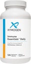 XYMOGEN Immune Essentials Quotidien - Supplément de soutien immunitaire à long terme avec vitamine C Acide ascorbique, vitamine A et D3, N acétyl L Cysteine, chélate de zinc, quercétine (120 capsules)