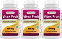 Meilleurs Naturals Vitex Chasteberry 400 mg 250 Capsules (Pack de 3)