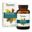 Himalaya Berberine avec Ceylan Cinnamon - Supplément à base de plantes pour soutenir le métabolisme normal, l'immunité et la santé digestive - Vegan, sans gluten, 60 capsules végétariennes
