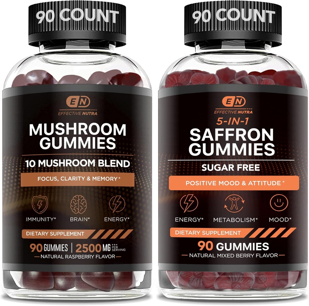 EFFICACE NUTRA Champignons Gommies & Safran Gommies