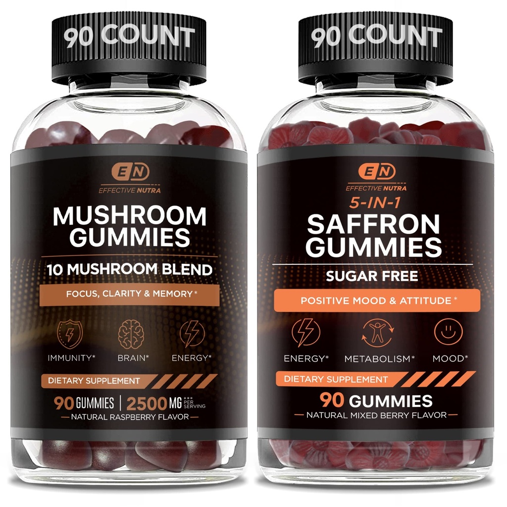 EFFICACE NUTRA Champignons Gommies & Safran Gommies