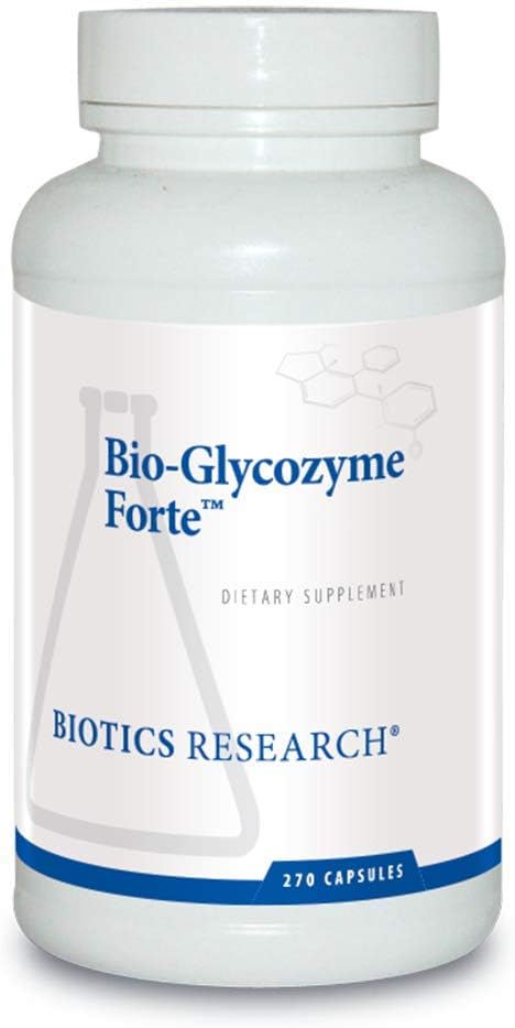 Recherche en biotique Bio Glycozyme Forte Multivitamine pour le soutien glycolytique, Vanadium, Zinc, Chrome, Manganèse, Inositol, Catalase, Métabolisme sain et Homocysteine 270 Capsules