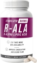 NERVE RENOW R-ALA Stabilisé Acide alpha lipoïque R 600mg Supplément de soutien Nerve 60 Capsules