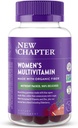 Nouveau chapitre Femmes Multivitamines Gommies - 59% Moins de sucre, Femmes Vitamines Gommy avec vitamine C, D3 et zinc, Non-OGM, Sans gluten, Berry-Citrus, 75ct